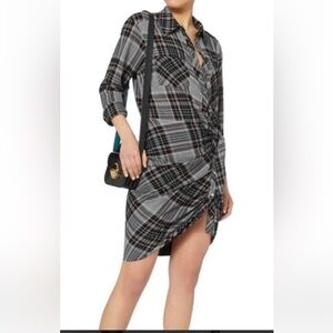Veronica‎ Beard Dress Sz 0 Plaid Button Front As Seen On TV Knee Length